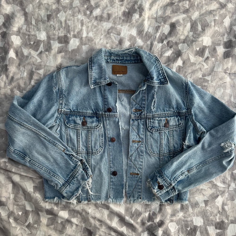 American Eagle Cropped Jean Jacket